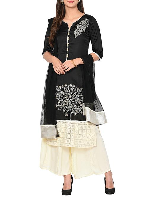 embroidered palazzo suit set - 15728852 - Very Small Image - 1