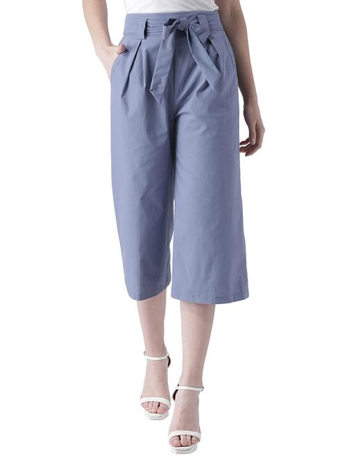 tie-knot pleat detail culottes - 15729130 - Very Small Image - 1