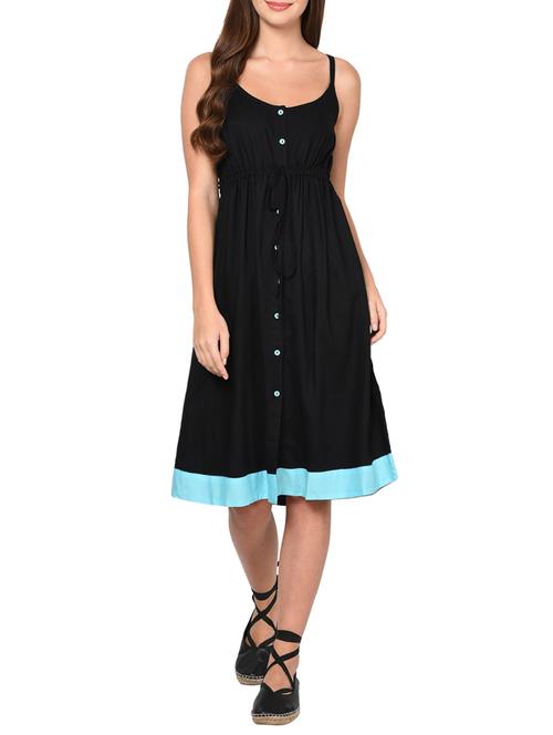 drawstring waist button up dress - 15729667 - Very Small Image - 1