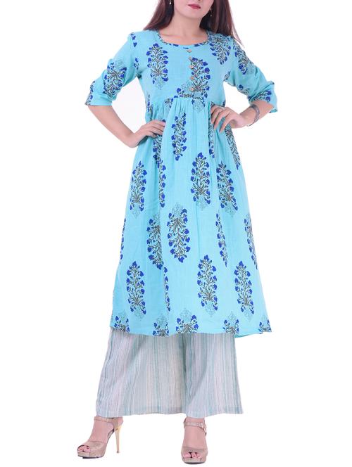 flared printed kurta - 15730288 - Very Small Image - 1