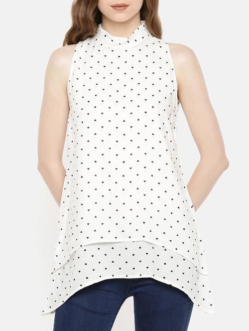 mock neck layered tunic - 15730323 - Very Small Image - 1