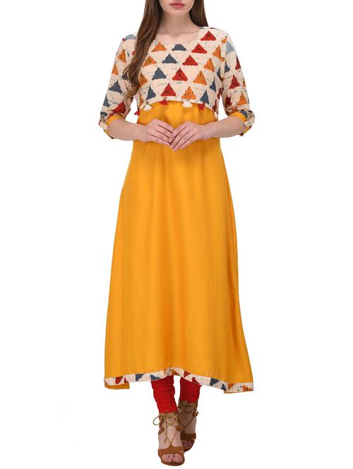 geometrical a-line kurta - 15731293 - Very Small Image - 1