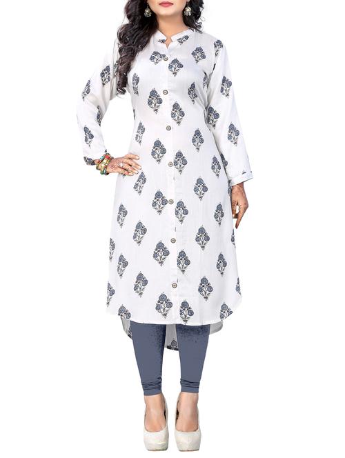printed high-low kurta - 15731304 - Very Small Image - 1