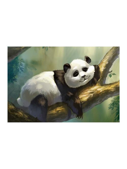 rawpockets"panda painting"wall posters (paperboard,33cmx48cm) - 15732760 - Very Small Image - 1
