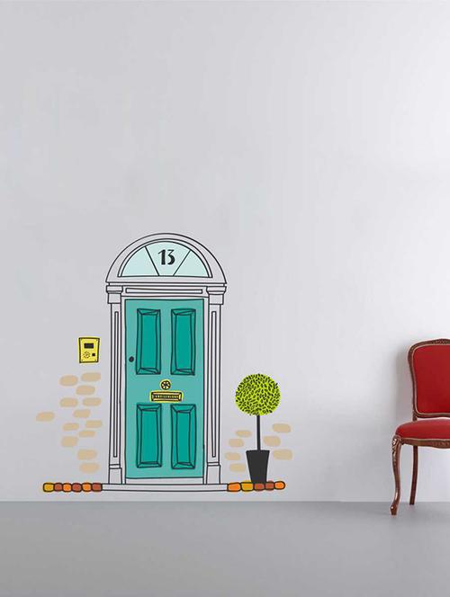 rawpockets wall decals ' reel entrance wall sticker ' wall stickers (pvc vinyl) multicolour - 15733207 - Very Small Image - 1