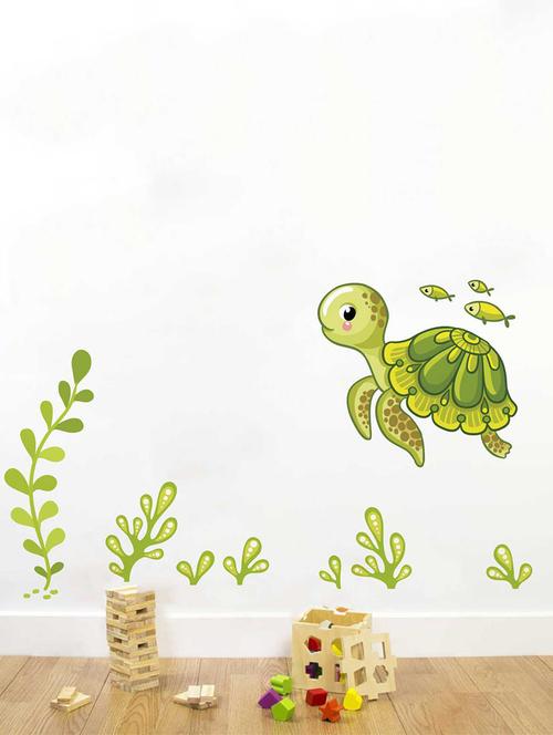 rawpockets wall decals ' under water story wall decal sticker ' wall stickers (pvc vinyl) multicolour - 15733469 - Very Small Image - 1