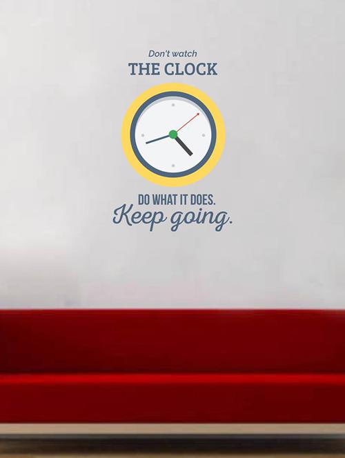 rawpockets wall decals ' keep going quote ' wall stickers (pvc vinyl) multicolour - 15733782 - Very Small Image - 1