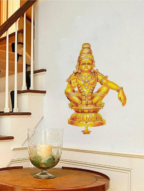 rawpockets wall decals ' god iyappan ' wall stickers (pvc vinyl) multicolour - 15733797 - Very Small Image - 1
