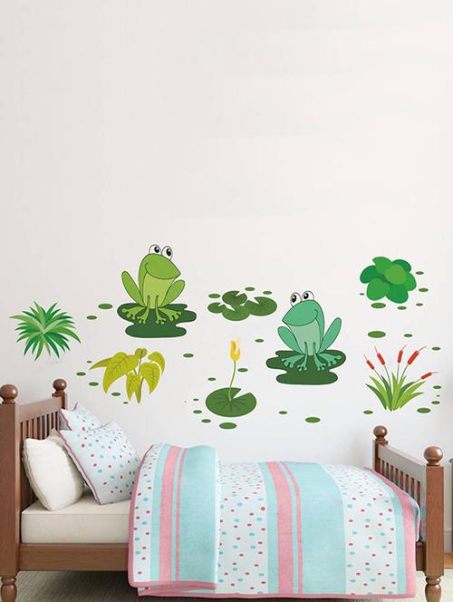 rawpockets wall decals ' frog story - kids' room ' wall stickers (pvc vinyl) multicolour - 15733946 - Very Small Image - 1