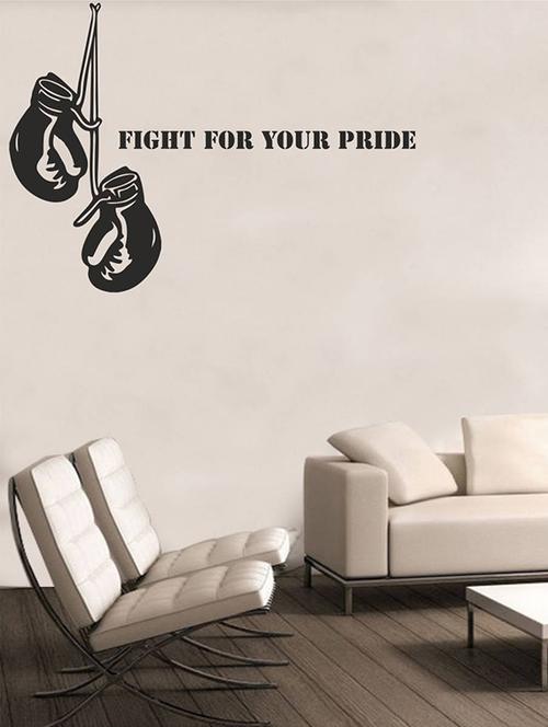 rawpockets wall decals ' fight for your pride ' wall stickers (pvc vinyl) multicolour - 15734409 - Very Small Image - 1