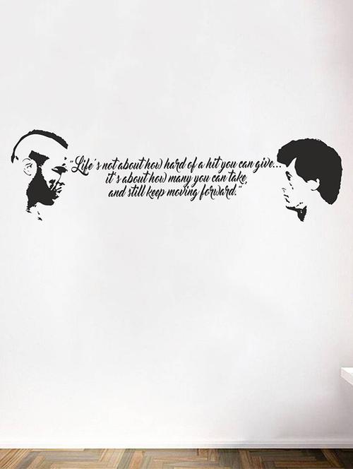 rawpockets wall decals ' life's quotes ' wall stickers (pvc vinyl) multicolour - 15734416 - Very Small Image - 1