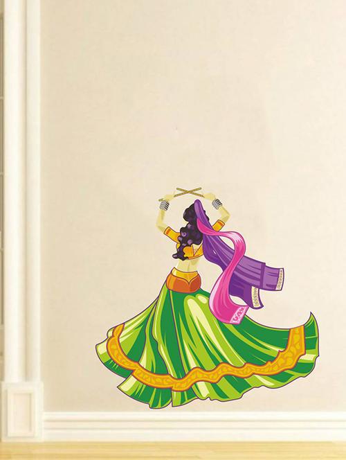 rawpockets wall decals ' dancing ' wall stickers (pvc vinyl) multicolour - 15734422 - Very Small Image - 1