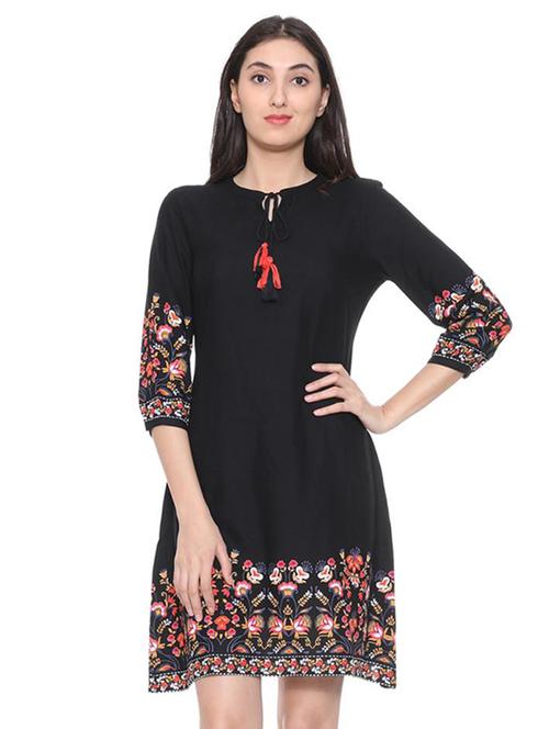 tassel tie-up a-line dress - 15735380 - Very Small Image - 1