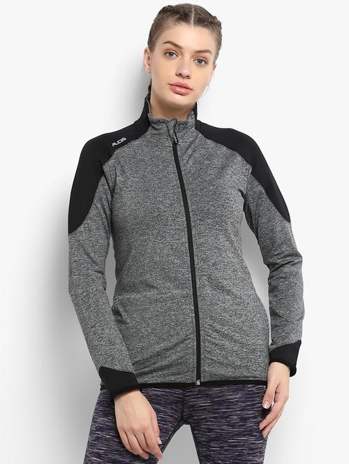 high neck zip-up jacket - 15735514 - Very Small Image - 1