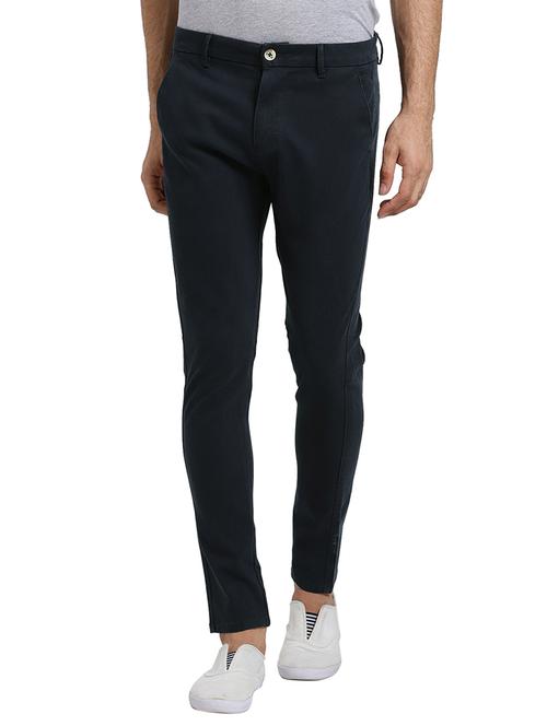navy blue cotton chinos - 15735653 - Very Small Image - 1