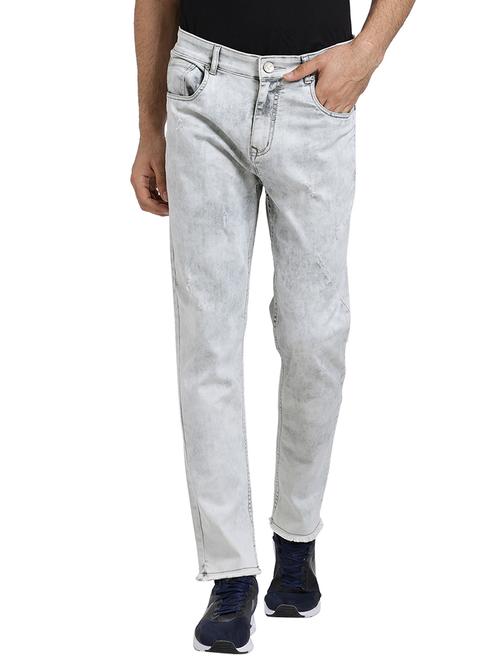 grey cotton ripped jeans - 15735676 - Very Small Image - 1
