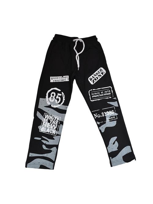 black cotton track pant - 15736487 - Very Small Image - 1