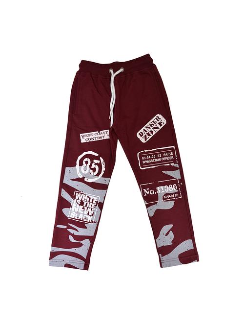 red cotton track pant - 15736489 - Very Small Image - 1