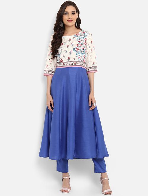 digital print anarkali kurta - 15737041 - Very Small Image - 1