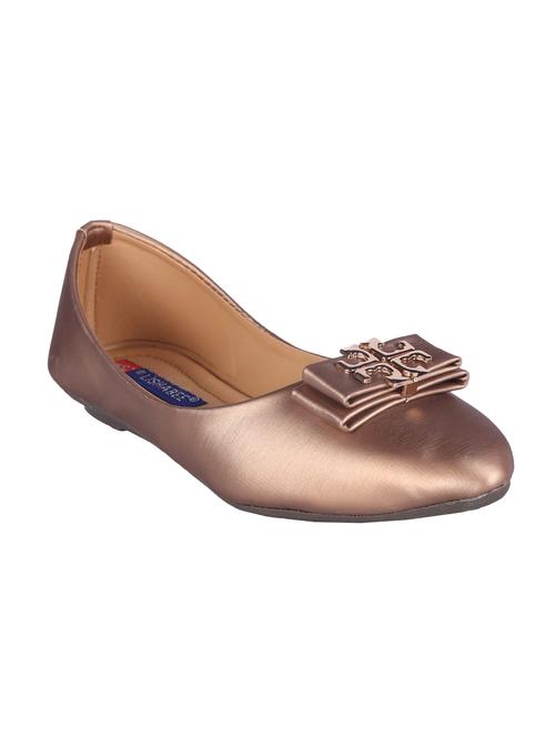 copper leatherette slip on ballerina - 15737477 - Very Small Image - 1