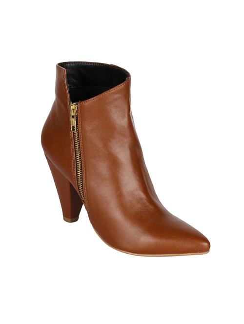tan zipper ankle boots - 15737865 - Very Small Image - 1