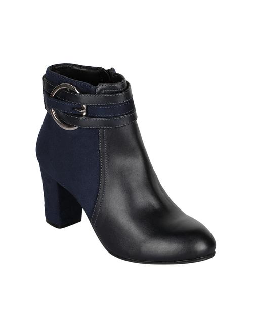navy zipper ankle boots - 15737871 - Very Small Image - 1
