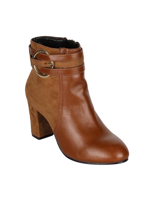 tan zipper ankle boots - 15737872 - Very Small Image - 1