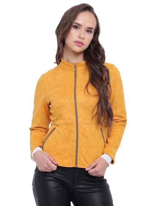 mock neck zipper detail jacket - 15737940 - Very Small Image - 1