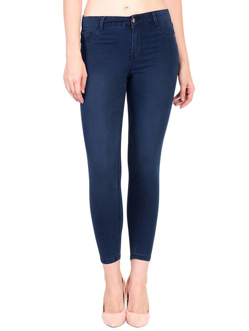 high waist stone wash skinny jeans - 15738541 - Very Small Image - 1