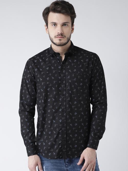 black cotton casual shirt - 15738849 - Very Small Image - 1