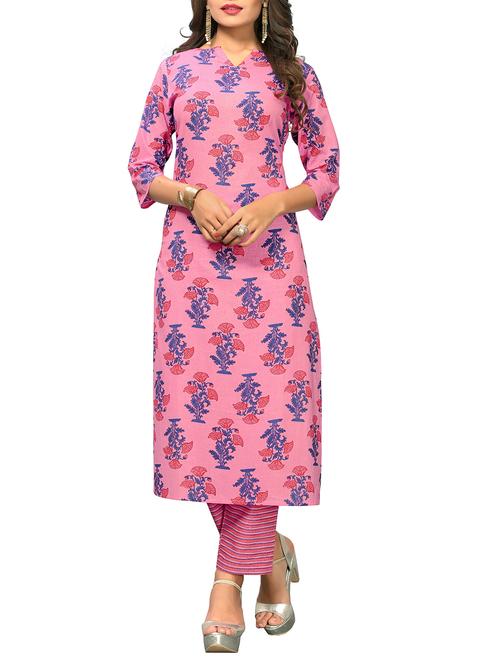 printed kurta with palazzo set - 15739840 - Very Small Image - 1