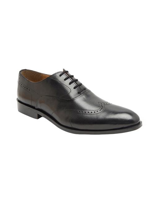 black leather lace-up brouges - 15739866 - Very Small Image - 1