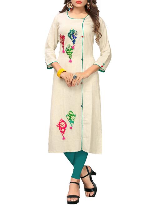 piping straight kurta - 15739925 - Very Small Image - 1