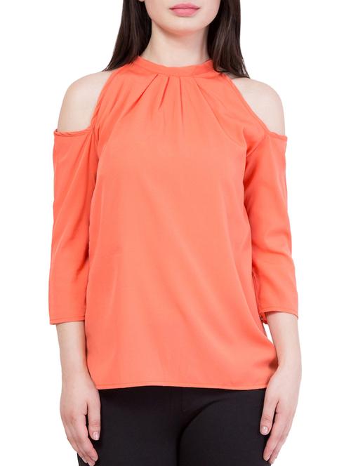 cold shoulder gathered detail top - 15740080 - Very Small Image - 1