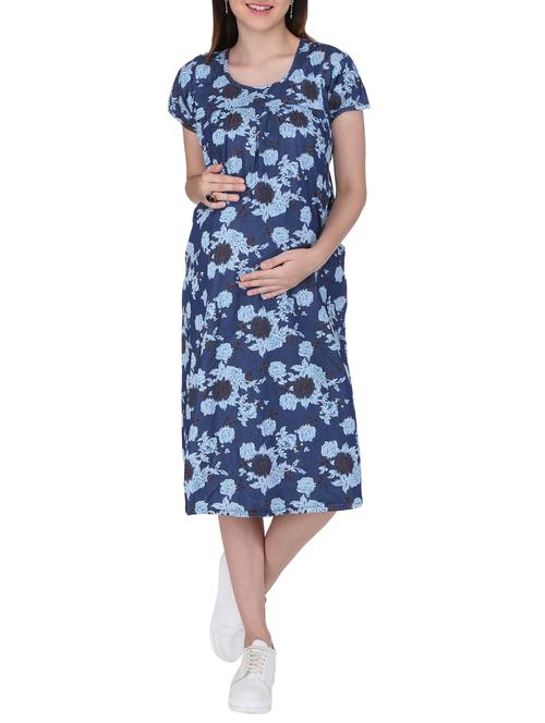 floral belted maternity dress - 15740898 - Very Small Image - 1