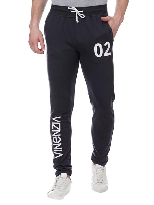dark blue cotton full length track pant - 15740938 - Very Small Image - 1