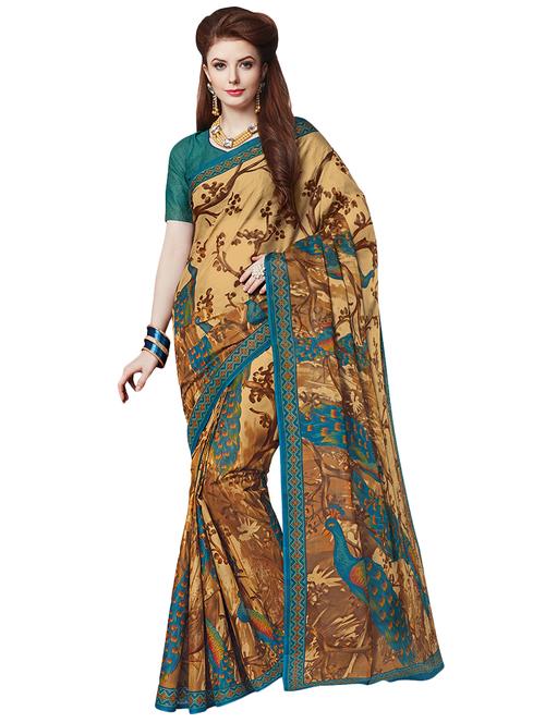 digital conversational printed saree with blouse - 15741429 - Very Small Image - 1