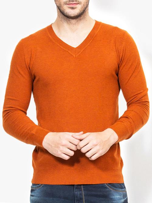 orange wool pullover - 15741818 - Very Small Image - 1