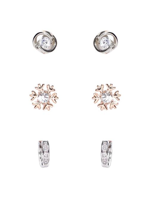 gold silver plated studs earring - 15743451 - Very Small Image - 1