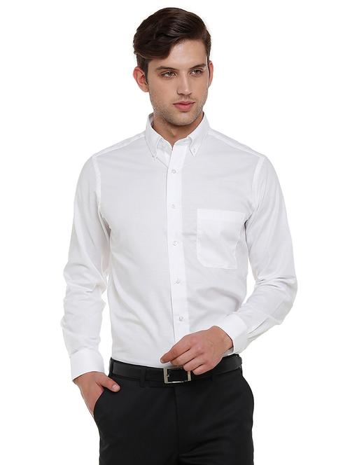 white cotton formal shirt - 15743737 - Very Small Image - 1