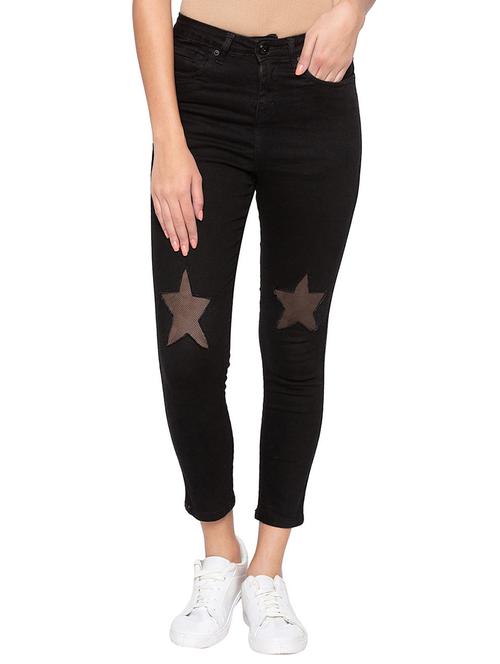mesh applique slim fit jeans - 15744006 - Very Small Image - 1