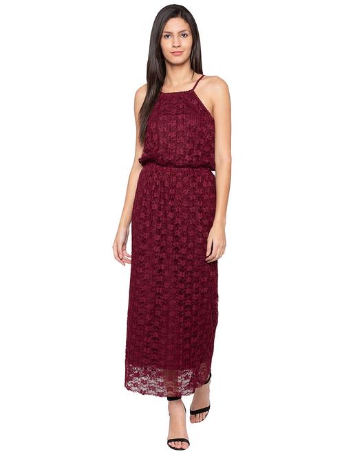 halter neck lace maxi dress - 15744044 - Very Small Image - 1