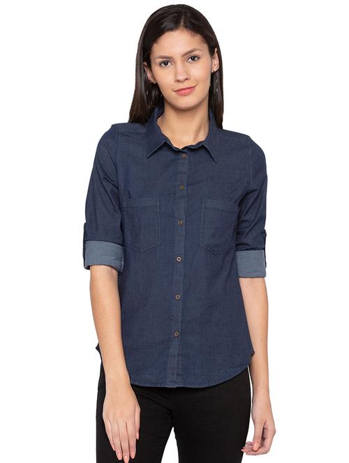 roll up sleeved pocket patch shirt - 15744051 - Very Small Image - 1