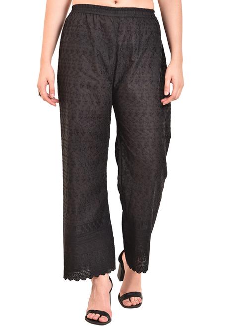 chikankari straight palazzo - 15744274 - Very Small Image - 1