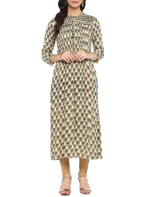 printed a-line kurta - 15745858 - Very Small Image - 1