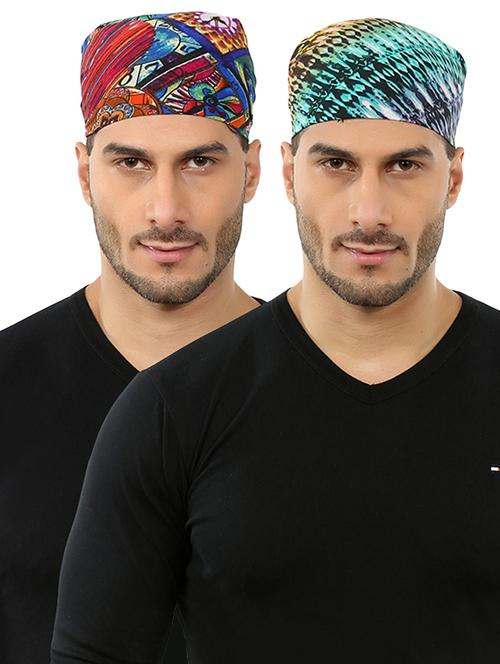 multi colored cotton polyester blend summer cap - 15746214 - Very Small Image - 1