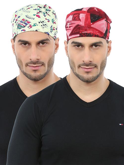 multi colored cotton polyester blend summer cap - 15746217 - Very Small Image - 1