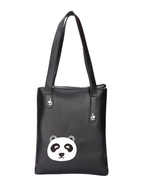 black leatherette (pu) regular tote - 15746669 - Very Small Image - 1