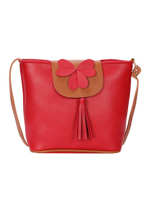 red leatherette (pu) sling bag - 15746680 - Very Small Image - 1
