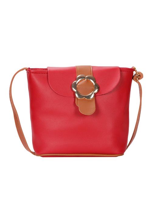 red leatherette (pu) sling bag - 15746686 - Very Small Image - 1